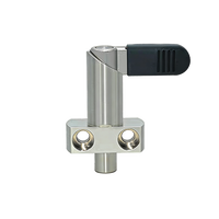 Piston à ressort M18 en acier inoxydable, rétractable, à bouton, avec goupille d'indexation et de verrouillage, durable, finition brute, autres fixations