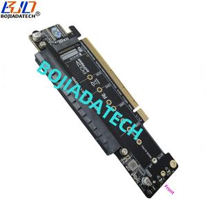 PCI-E 4.0 16X çift bağlantı noktaları NGFF <span class=keywords><strong>M</strong></span>.<span class=keywords><strong>2</strong></span> 2280 M2 NVME SSD dönüştürücü adaptör genişletme kartı MB destek PCIe X4X4 çatallanma - Product Image 3