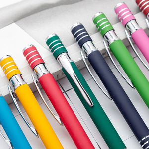 Cheap Metal Spray Stylus Screen Metal Ballpoint <b>Pen</b> With Aluminum Rod Engraving Custom Logo for Phone <b>Tablet</b> Handwriting - Product Image 4