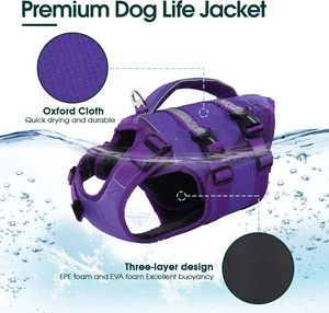 Gilet de chasse tactique en nylon haute qualité Winhye pour chien, avec système Molle et rivets, à libération rapide, idéal pour les voyages en extérieur - Product Image 2