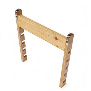 Support mural en bois pour cannes <span class=keywords><strong>à</strong></span> <span class=keywords><strong>pêche</strong></span>, <span class=keywords><strong>rangement</strong></span> multi-emplacements pour la <span class=keywords><strong>maison</strong></span>, le garage, l'atelier, l'extérieur, présentoir pour équipement de <span class=keywords><strong>pêche</strong></span> avec une solide construction - Product Image 5
