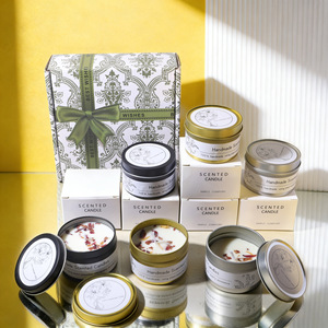 Vela Aromática de Cera de Soja em Pote com Flores Secas Colocadas à Mão para Lembrancinha de Casamento, Presente de Aniversário, Vela de Aromaterapia Floral - Product Image 6