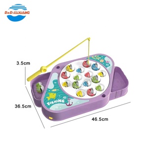 Caldo-vendita di nuovo Design di alta qualità rotante gioco da tavolo felice pesca giocattoli all'ingrosso di plastica musica giocattolo da pesca - Product Image 5