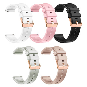 Bracelet en silicone de 18 mm pour montre intelligente <span class=keywords><strong>Garmin</strong></span> <span class=keywords><strong>Venu</strong></span> 3S/2S, bracelet de remplacement pour montre, accessoires, bracelet pour femmes - Product Image 3