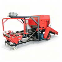 Machine à ensiler le maïs commerciale automatique, moteur 11 kW, boîte de vitesses, capacité de 50-60 balles/heure, marque Chiwo, faible niveau sonore