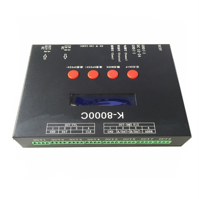 WS2811 WS2812 SK6812 Ws2812b Ws2811 RGB Pixel Led Strip Controller K-8000C