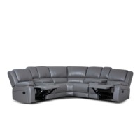 Vente directe d'usine, canapé modulaire en cuir personnalisé pour salon de villa, canapé en L multifonctionnel, écologique, intelligent et électrique