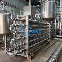 Échangeur de chaleur industriel en acier sanitaire, mini échangeur à double tube