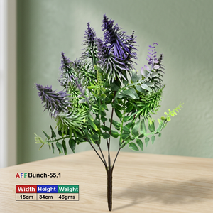 Ramillete de Hojas Artificiales de Lavanda/Eucalipto, Plástico, Hecho a Mano, Ecológico, AFF -55.1 - Product Image 3