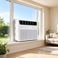 Climatiseur solaire hybride AC/DC de type fenêtre Deye, réfrigérant R32, économie d'énergie, unité de climatisation montée sur fenêtre