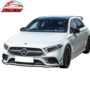 Compatible con Benz W177 A35 20-22, Estilo AMG, Labio de Parachoques Delantero con Rejilla, Moldura Brillante de PP, Accesorio Exterior de Alta Calidad - Product Image 3