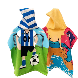 Any logo Print <strong>Children</strong> Kids <strong>Swim</strong> Towelling Poncho <strong>Towel</strong> - Product Image 1