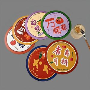 Sous-verres ronds en papier absorbant personnalisés <span class=keywords><strong>40</strong></span> pt, imprimés sur mesure, vente en gros pour bars et bières - Product Image 1