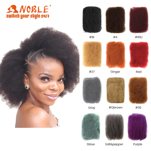 100% Bulk Natuurlijk Braziliaans Haar <span class=keywords><strong>Afro</strong></span> <span class=keywords><strong>Kinky</strong></span> 10 Inch 30G Extensions Verdraait Vlechten En Dreadlock Loc Reparaties 100% Mensenhaar - Product Image 6