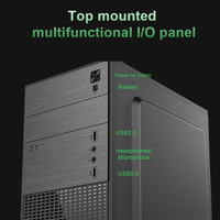 Boîtier de jeu compact MicroATX ITX prenant en charge une carte graphique de 250 mm et un ventilateur latéral de 120 mm, châssis PC