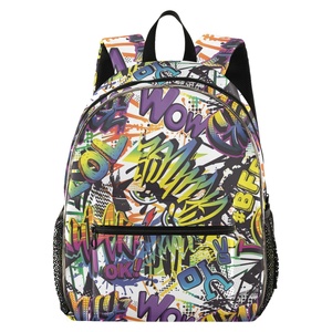 Wholesale Custom Graffiti-art Print Book Bag Unique Design <b>Backpack</b> <b>Student</b> School Bag - Product Image 1