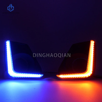 Luces Antiniebla LED para Parachoques Delantero, Luces de Circulación Diurna para Toyota Corolla 2011 2012 2013, DRL Blanco, Luz de Giro Amarilla, Lámpara Antiniebla