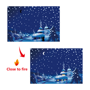 Nhạy Cảm Thú Vị Thay Đổi Lời Chào Giấy Nguồn Cung Cấp Bên Ủng Hộ Cho Giáng Sinh Thẻ Thay Đổi Màu Thẻ Nhiệt - Product Image 4