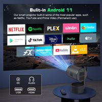2025 Mini proyector recargable portátil para exteriores Video Home Theater Android 4K Full Hd Pocket 720p proyector con batería