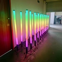 Projecteurs LED MOKE Outdoor étanches IP65 à 360 tubes PIXEL, sans fil, à batterie, DMX, pour scène, club, bar, fête