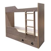 Lit superposé en bois pour chambre à coucher, sur mesure par le fabricant, style marin, double étage