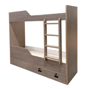 יצרן מותאם אישית חדר שינה עץ חדר שינה עץ זוגי מיטת קומותיים