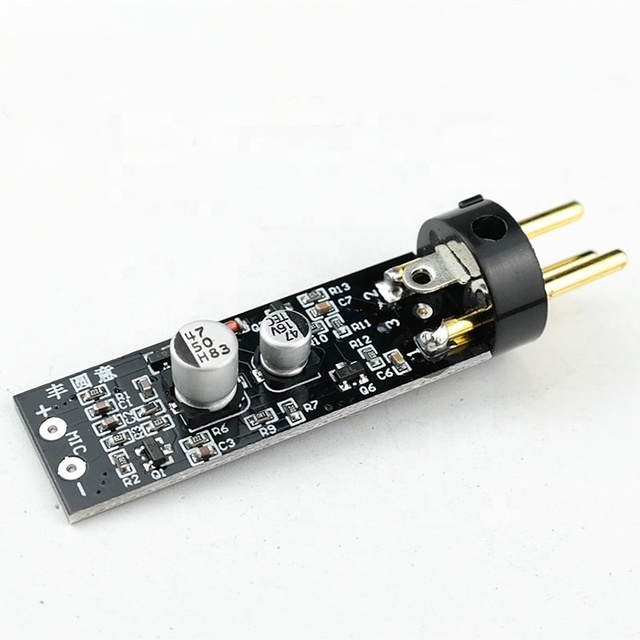 EParthub 48V Phantom Power Electret Microphone Microphone Amplifier Board with XLR Cannon Head