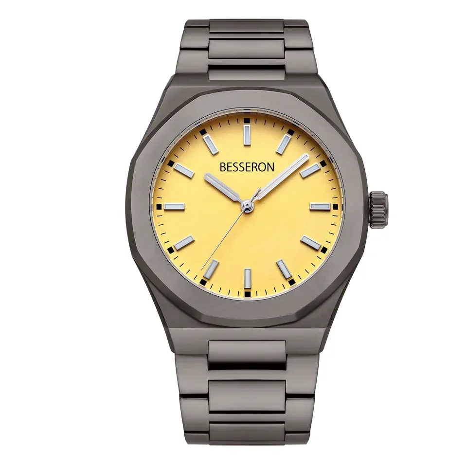 Gold watch dial men watch