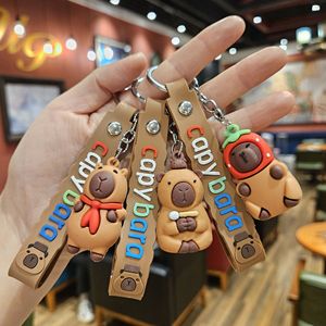 Llavero de peluche de PVC con colgante de la serie Capibara transfronterizo, ideal para bolsos y coches, pequeño regalo. - Product Image 4