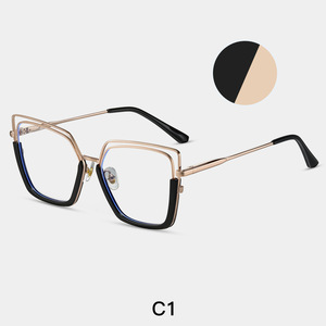 2025 модные негабаритные квадратные очки для чтения, женские мужские очки против синего света, двойная оправа, оптические очки для дальнозоркости TR90 - Product Image 4