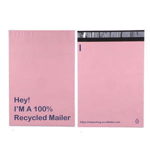 Sac de <span class=keywords><strong>colis</strong></span> d'amidon de maïs recyclé écologique rose Sacs postaux Poly Mailer 10X13 Polymailers - Product Image 2