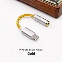 Adaptateur audio Type-C CX31993 DAC, amplificateur de casque Hi-Fi, câble en nylon plaqué argent, compatibilité microphone 2,5 mm/3,5 mm/4,4 mm