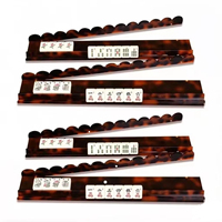 Supports magnétiques pour tuiles de Mahjong en acrylique de haute qualité, bords incurvés, accessoires de jeu de Mahjong pour divertissement à domicile