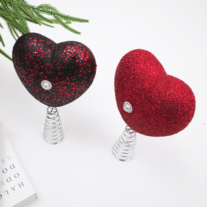 Décorations de Noël en forme de cœur pour la table, idéales pour les fêtes à la maison et les fournitures de la Saint-Valentin - Product Image 2