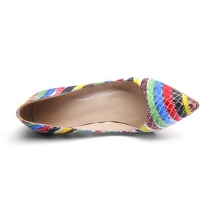 Zapatos de Tacón Súper Alto para Mujer, Zapatos de Vestir con Diseño de Grafiti Colorido, Zapatos de Tacón de Aguja con Punta Puntiaguda, Zapatos de Moda para Club Nocturno - Product Image 6