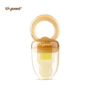 Thyseed 아기 실리콘 피더 유아와 유아는 과일 도구를 먹는다 아기 물린 놀이 Teethgel 어금니 스틱 실리콘