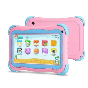 Tablette intelligente pour l'apprentissage des enfants, 7 pouces, 1 go + 32 go, Android 10.0, bon marché, adaptée pour l'éducation des enfants