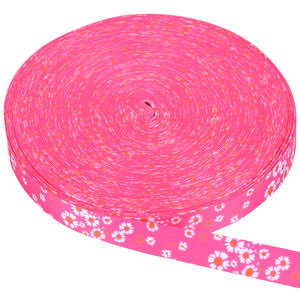 High Strength Good Color Fastness Silk Screen Jacquard Dye Sublimation Custom Logo Garment Use Flat Herringbone <strong>Cotton</strong> <strong>Webbing</strong> - Product Image 6