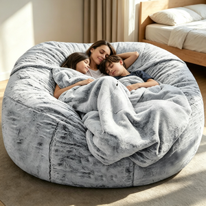 Canapé-lit <span class=keywords><strong>Letao</strong></span> Tao inclinable et pivotant, surdimensionné, en peluche, confortable, 3-en-1, enveloppant, pour salon, hôtel et villa - Product Image 5