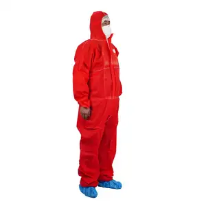 Traje Hazmat desechable no tejido, novedad, venta al por mayor, Stock adecuado