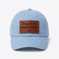 Casquette de baseball 6 panneaux en sergé de polyester avec logo personnalisé, patch en cuir, pour sport en extérieur, vente en gros, commande en gros pour fabricants