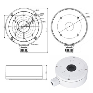 <span class=keywords><strong>Boîte</strong></span> de jonction en métal IP68 borne de distribution d'alimentation de surveillance extérieure <span class=keywords><strong>boîte</strong></span> de câblage scellée étanche à la pluie <span class=keywords><strong>pour</strong></span> <span class=keywords><strong>caméra</strong></span> de sécurité - Product Image 6