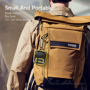 Funda protectora para <span class=keywords><strong>AirPods</strong></span> <span class=keywords><strong>Pro</strong></span> 2ª/<span class=keywords><strong>1</strong></span>ª generación, carcasa ultradura de cuerpo completo, con cerradura, 3 - Product Image 5