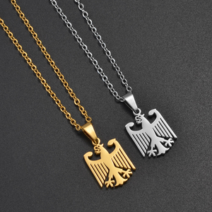 1 adet alman kartal zincir kolye paslanmaz çelik almanya etnik takı kadın erkek anne için # 508062 - Product Image 3