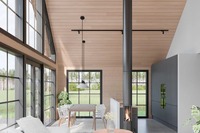 Villa préfabriquée moderne de style européen, station de villégiature élégante pour les ménages avec un faible coût énergétique et un assemblage rapide.