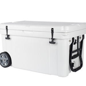 Rotomolded <strong>Cooler</strong> <strong>Box</strong> with Big <strong>Wheels</strong> Ice <strong>Box</strong> Camping <strong>Cooler</strong> Ice Chest for Fishing Marine - Product Image 1
