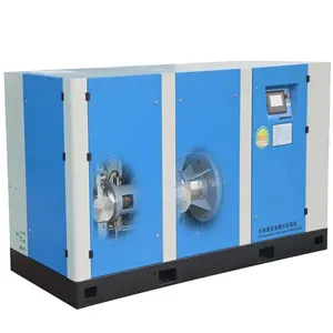 High Pressure 30-40bar Oil-Free Screw Air Compressor Water Lubrication 380V 50Hz 75kw Permanent magnet for PET Bottle Blowing