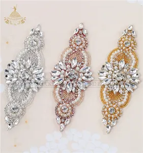 Glaring-cinturones de novia con cristales de diamante, cinturones de boda con diamantes de imitación, banda de cuentas, accesorios para vestido de boda, 2018