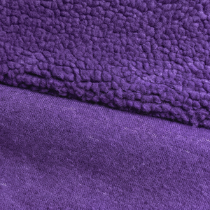 Wholesale custom Heavyweight 455gsm Embossed Lamb Cashmere 100% Polyester <b>Sherpa</b> Fleece <b>Fabric</b> for Hoodie Coats - Product Image 1