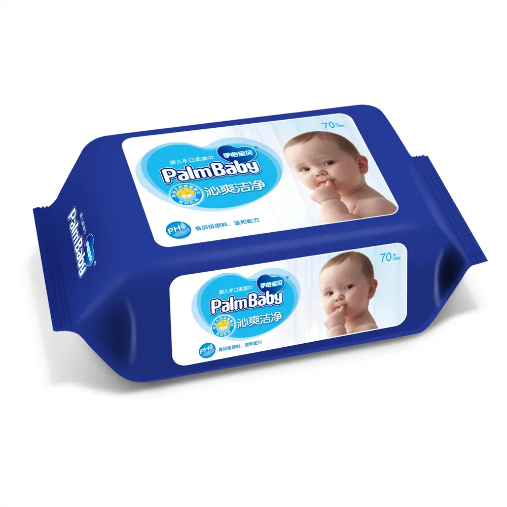 Emballage personnalisé oem de haute qualité sensibilité de voyage nouveau-né non parfumé sensible bébé lingette à eau humide pour bébé 80 pièces